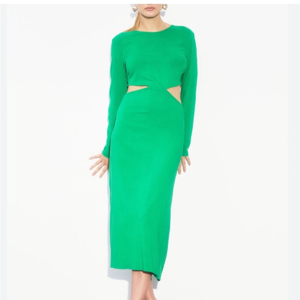 H&M Green Dress with cut outs